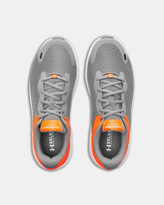 Men's UA Charged Pursuit 2 Big Logo Speckle Running Shoes, Gray, pdpMainDesktop image number 2